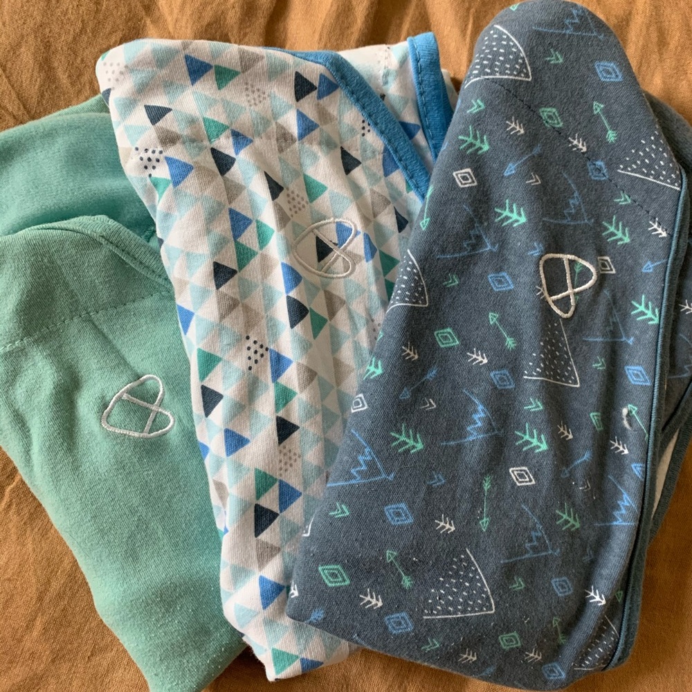 3-pack SwaddleMe swaddle blankets in size Large